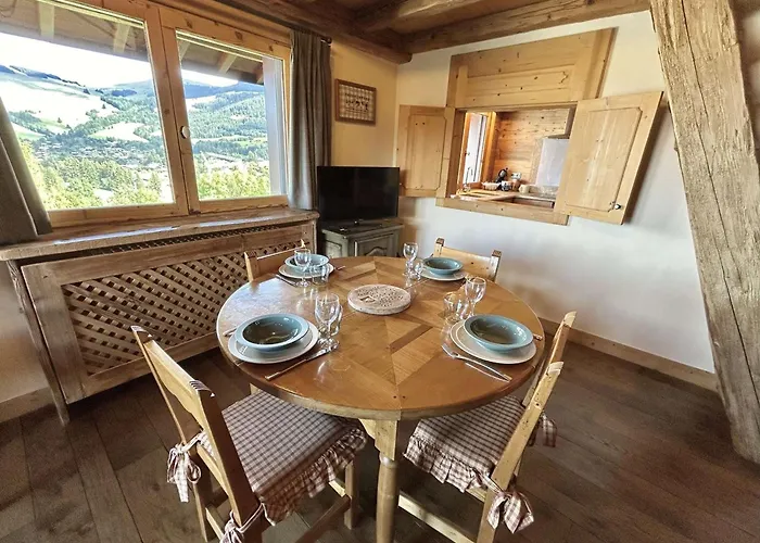 3 Pieces+cabine A Megeve, Pres Des Pistes, Terrasse, Parking, 6 Couchages - Fr-1-597-1 *